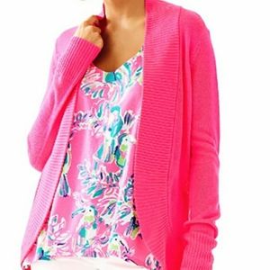 NWOT xs Lilly Pulitzer Amalie Open Cardigan